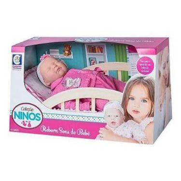 Imagem de Boneca Coleção Ninos Reborn Dormindo - Cotiplás