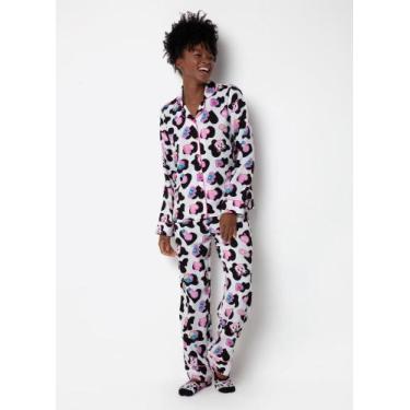 Imagem de Pijama Manga Longa Viscose Feminino Vaca Patches - Puket, G