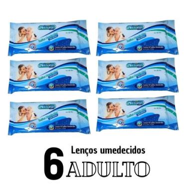 Imagem de Lenços Kit 6 Toalhas Umedecidas para Adulto 40 unidades - Nature