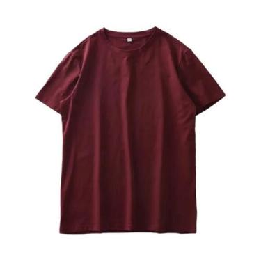 Imagem de Camiseta Masculina com Gola Redonda - Conforto em Seda Gelada, Modal e