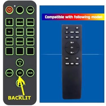 Imagem de Controle remoto de substituição para barra de som Klipsch Cinema 700 800 1200 Soundbar, com retroiluminação, com botões grandes