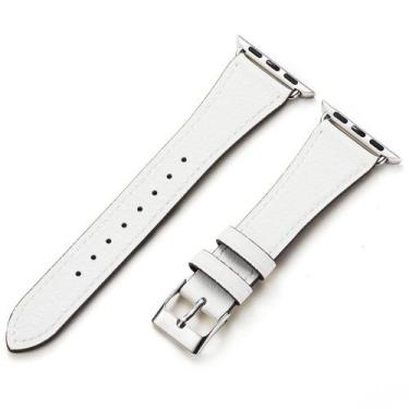 Imagem de Pulseira de Relógio HANDODO em Couro Genuíno Italiano para Apple Watch