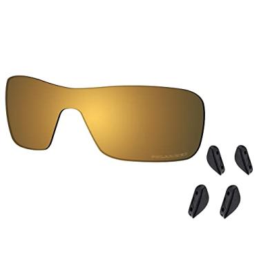 Imagem de SAUCER Lentes de reposição premium para óculos de sol Oakley Turbine Rotor OO9307 High Defense - Bronze dourado polarizado