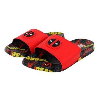 Imagem de Deadpool Soccer Slide para homens, meninos, Preto/vermelho, 39