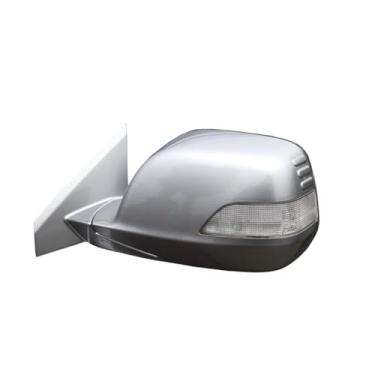 Imagem de Espelho lateral esquerdo direito automático carro 5/7/9 fios espelho retrovisor externo conjunto, compatível com HONDA CRV CR-V 2007 2008 2009 2010 2011 RE1 RE2 RE4(1PC 9PIN Left Silver)