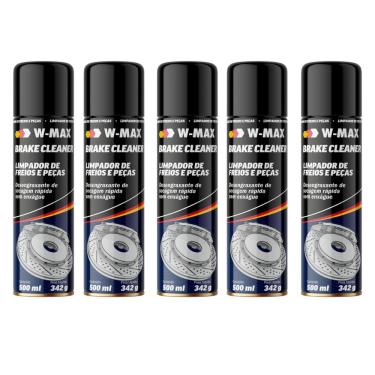 Imagem de Kit 5 Limpa Freios e Peças Desengraxante Expres Wurth 500 ml