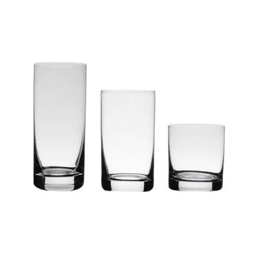 Imagem de Jogo de Copos De Cristal Bohemia Barline 18 Peças - Bohemia Crystal