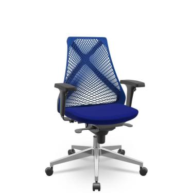 Imagem de Cadeira Bix x + Aero Azul Sincron Base Alumínio