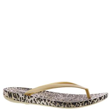 Imagem de Skechers Chinelos de dedo femininos, Dourado, 6