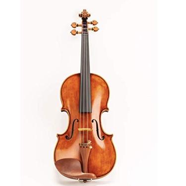 Imagem de D Z Strad Violino – Modelo 300 – Acabamento antigo claro com cordas dominantes, estojo, arco, descanso de ombro e resina tamanho 3/4