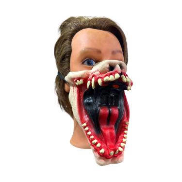 Imagem de Fantasia meia Máscara Bocão aberto criatura faminta terror