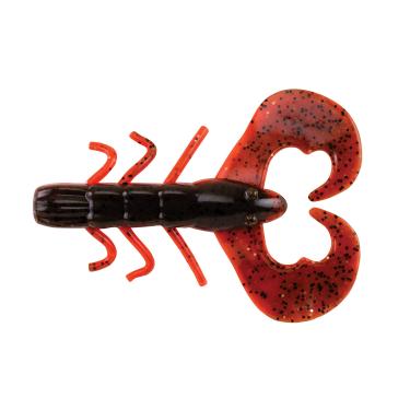 Imagem de Isca de pesca de água doce PowerBait Berkley (todos os estilos PowerBait), Isca Powerbait Chigger Bug, Skeet’s Hot Craw, 3" (10 Count)