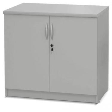Imagem de Armário Baixo Duas Portas Cinza - SchoolCenter