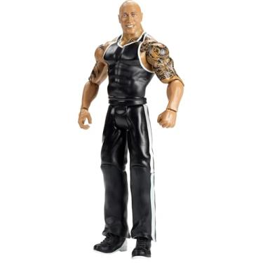 Imagem de Mattel WWE Top Picks Action Figure, 6-inch Collectible The Rock with 14 Articulation Points & Life-Like Look
