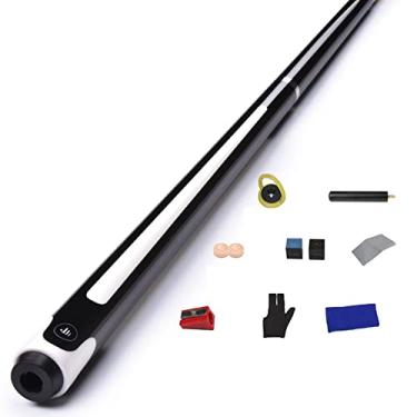 Imagem de KISOARTWQ Tacos de sinuca para tacos de bilhar acessórios de bilhar série PA24 e PA29 147 cm taco de sinuca, bastão de taco de bilhar 1/2, bar ou uso doméstico para homens ou mulheres (cor: B1