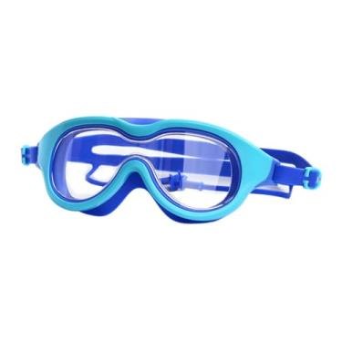 Imagem de oshhni CRIANÇAS NACAÇÃO de GOGGLES PC EYEWARE PC ENGRENAGEM PUNLO PROFISSIONAL VIENT CLARE Piscina de água Crianças de natação copos de natação, Azul