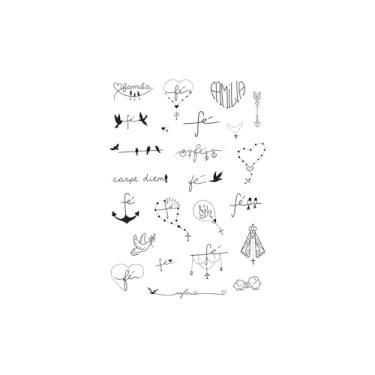 Imagem de Tatuagens temporárias, âncora, pássaro, elefante, pombo, tatuagens de pássaros, duram de 1 a 2 semanas, resistentes à água, resistentes, aparência de tatuagem real,18 x 11 cm