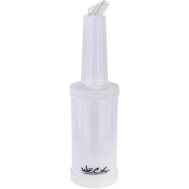 Imagem de 6 Garrafas Store`n Pour 1L Brancas Mixologista Armazenar e Servir Caldas Drinks