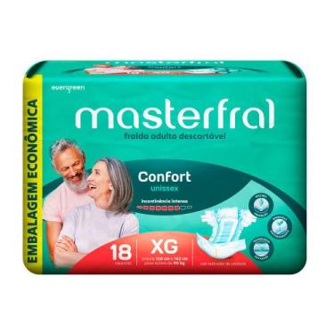 Imagem de Fralda Geriátrica Masterfral Confort Unissex Tamanho XG com 18 Unidade