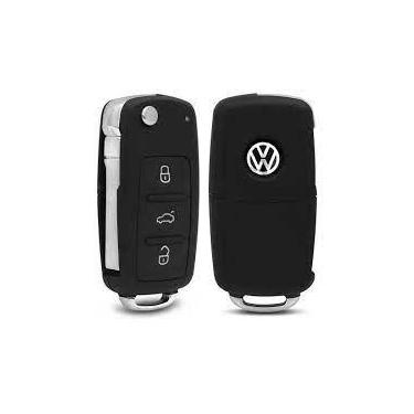Imagem de Chave canivete gol g6 7 fox voyage jetta tiguan golf amarok tres botoe
