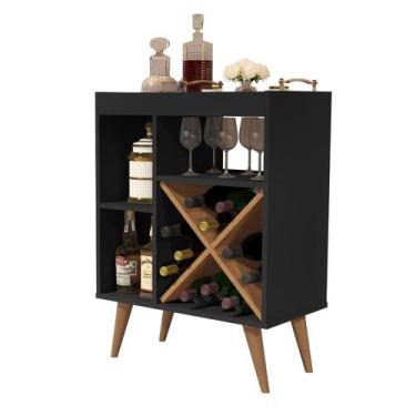 Imagem de Aparador Barzinho Com Adega Porto Belo Cantinho Do Café LET Decor - FM
