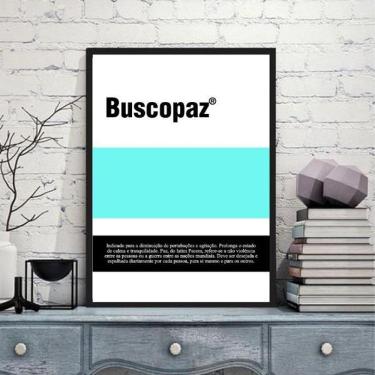 Imagem de Quadro Decorativo Remédio Buscopaz 33X24Cm Moldura Preta