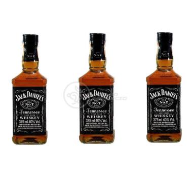 Imagem de Kit 3 Whisky Jack Daniel's Old No.1 Original 375ml Uísque