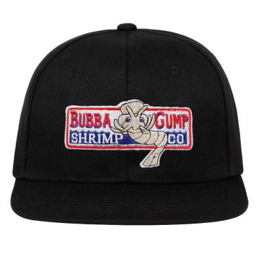 Imagem de Boné Ajustável Chapéu De Algodão Bordado Gump Dad, Forrest Trucker Preto