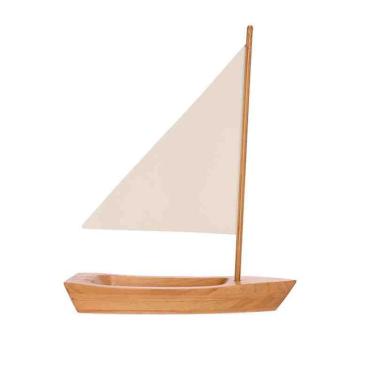 Imagem de Escultura Barco em Madeira e Metal 20400-G Mart