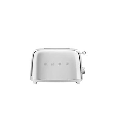 Imagem de Smeg Torradeira Para 2 Fatias Com 6 Predefinições E Função De Descongelamento, Bandeja Migalhas Removível Tsf01Ssmus, Aço Inoxidável