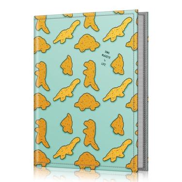 Imagem de FINTIE Álbum De Fotos 4X6 - 52 Bolsos, Pequena Capacidade, Capa Couro Vegano Premium, Álbuns Carteira Portáteis Para Casamentos Em Família, Meninos E Meninas, Nuggets Dinossauro