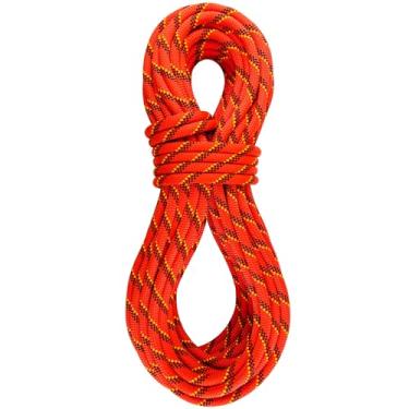 Imagem de BlazeBeam Corda De Escalada Estática 10,5 Mm Uiaa Line - 45 M (150 Pés) Nylon Kern Mantle Para Fuga, Rocha, Montanha, Em Árvores, Transporte, Resgate