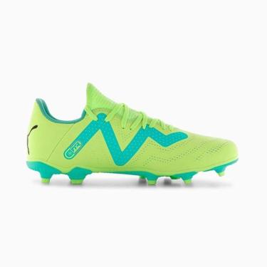 Imagem de Chuteira Puma Campo Future Play FG/AG BDP Amarelo / Azul 42-Masculino