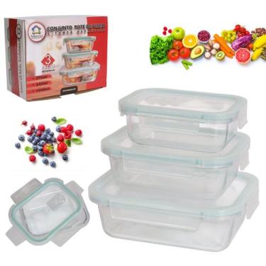 Imagem de Pote de Vidro Hermético C/ Válvula De Ar Quadrado Empilhável - Tesla S