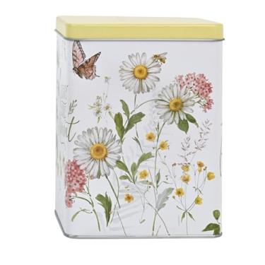 Imagem de Z&Z ornamentorum Lata De Metal Para Biscoitos Com Tampa Presentear, Design Vintage, Pequena, Média E Grande, Ideal Armazenar Doces, Lanches, Chocolates, Páscoa, Ocasiões Especiais, Feriados (1, Reta