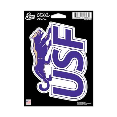 Imagem de Rico Industries NCAA Sioux Falls Cougars 12,7 cm x 17,8 cm Decalque de vinil cortado - Acessório para carro/caminhão/casa
