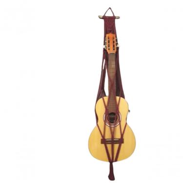 Imagem de Suporte Violão Macramê Vinho
