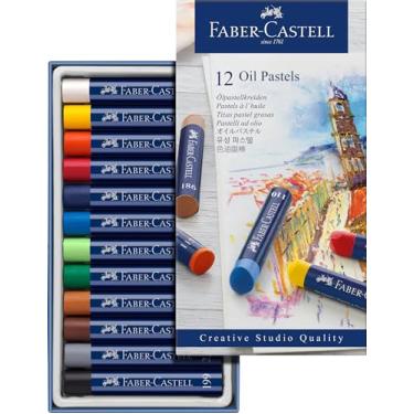 Imagem de Giz Pastel Oleoso, Faber-Castell, Goldfaber, F127012, 12 Cores