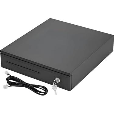 Imagem de Caixa Registradora Comercial Gaveta de Dinheiro Reforçada com Abertura Automática e Manual