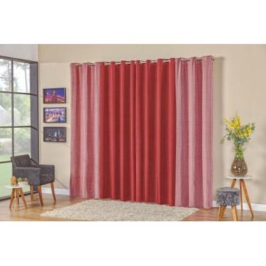 Imagem de Cortina Angra - Casa Artuz, Vermelho, 2m