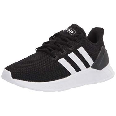 Imagem de adidas Tênis de corrida infantil unissex Questar Flow Nxt, Preto/branco/preto, 2 Little Kid