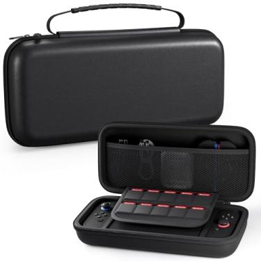 Imagem de PAWDIARY Estojo de transporte preto para Nintendo Switch 2 (2025), bolsa de viagem portátil para console Switch 2 e acessórios, conjunto de acessórios para switch rígido de proteção, armazenamento de