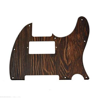 Imagem de Dopro Protetor de palheta Humbucker de plástico com impressão 3D de 8 furos para padrão moderno dos EUA/Mexicano Fender Telecaster Wood Pattern