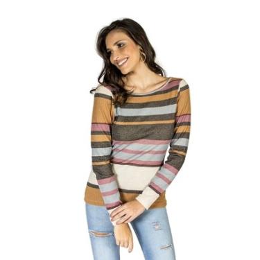 Imagem de Blusa Listrada Brilhante Handbook Feminino-Feminino