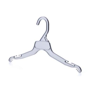 Imagem de Cabide blusa adulto/juvenil 35,6 cm kit Ioplast, Prata, 150 peças