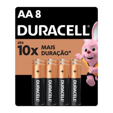 Imagem de Pilha Duracell AA Alcalina 8 Unidades