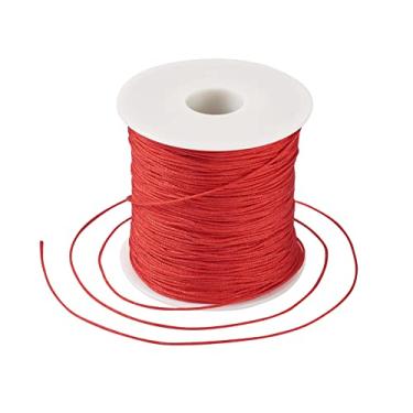 Imagem de Cheriswelry Fio De Nylon Para Contas 100 M E 0,8 Mm, Vermelho, Chinês, Com Nó, Rabo Rato, Macramê, Fazer Joias, Materiais Embrulho Kumihimo, Artesanato Faça Você Mesmo