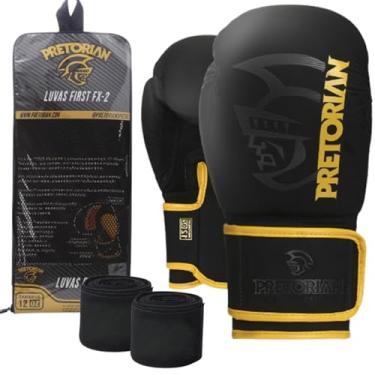 Imagem de Luva de Boxe Muay Thai First FX2 Pretorian + Bandagem Sortida