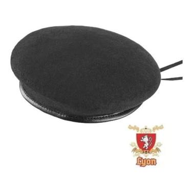 Imagem de Boina Francesa Lyon Invictus Preto 58 - Militar Airsoft - Invictus
