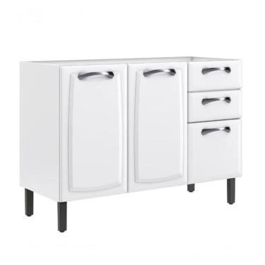 Imagem de Balcão Itatiaia Em Aço New Premium Sem Tampo Branco